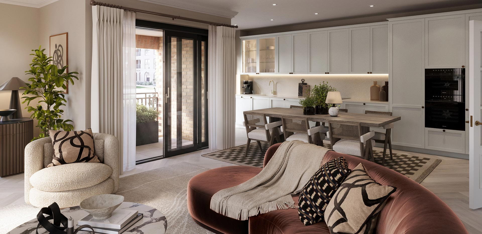 Sunningdale Park, Larch Court interiors, luxury designed living space