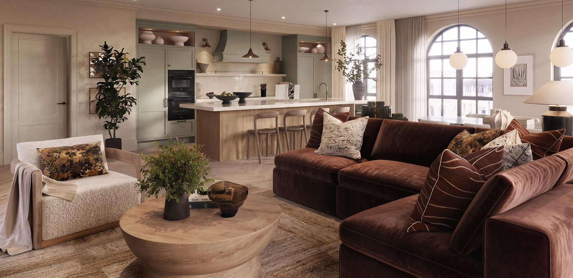 Sunningdale Park, Larch Court penthouse, luxury designed living