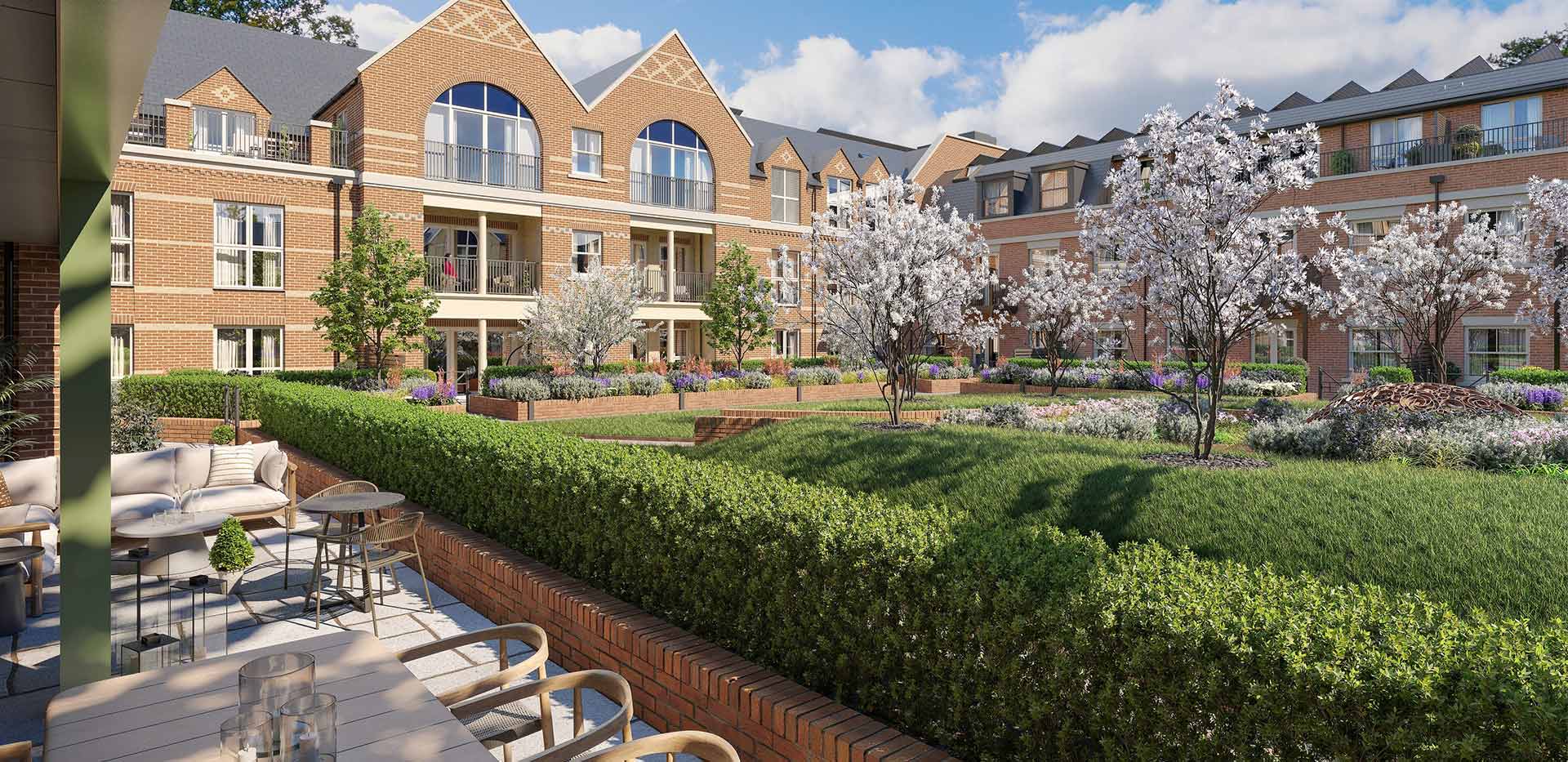 Larch Court communal gardens