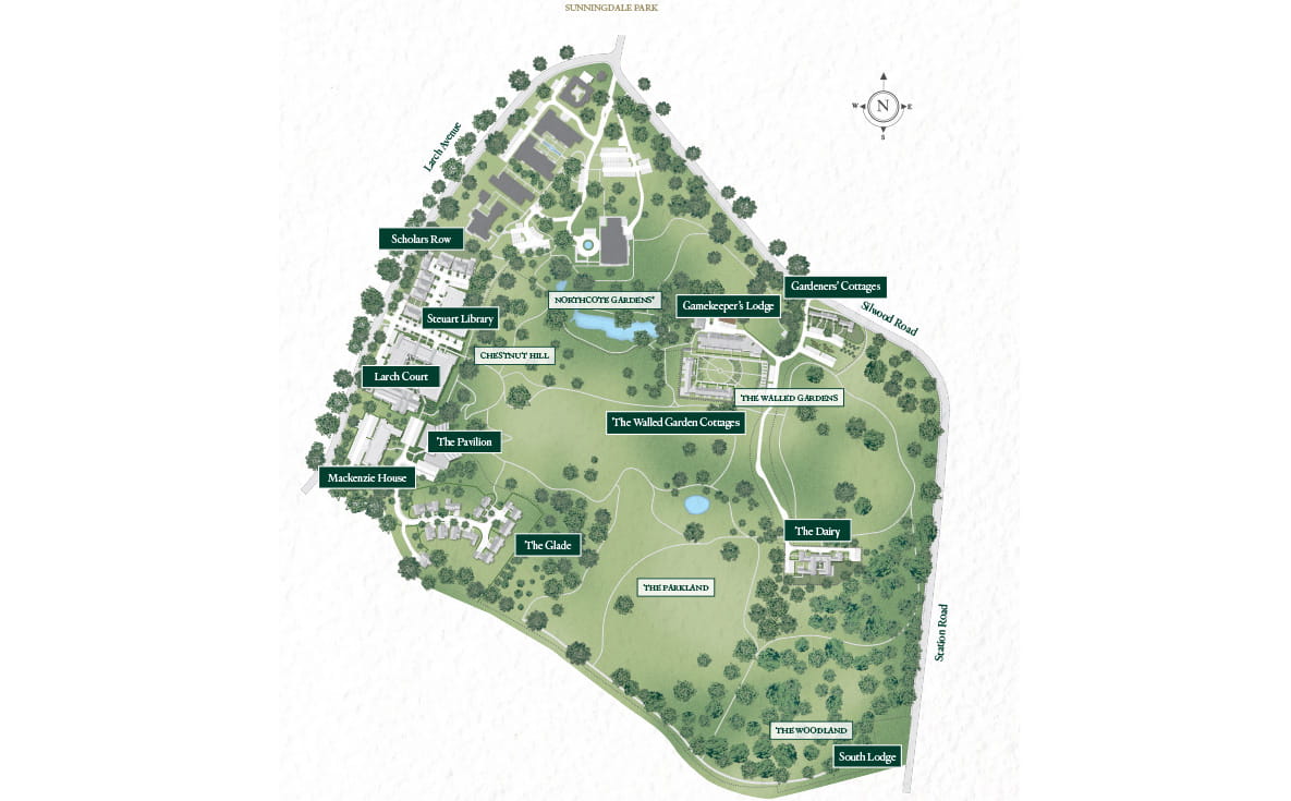 Larch Court Site Map