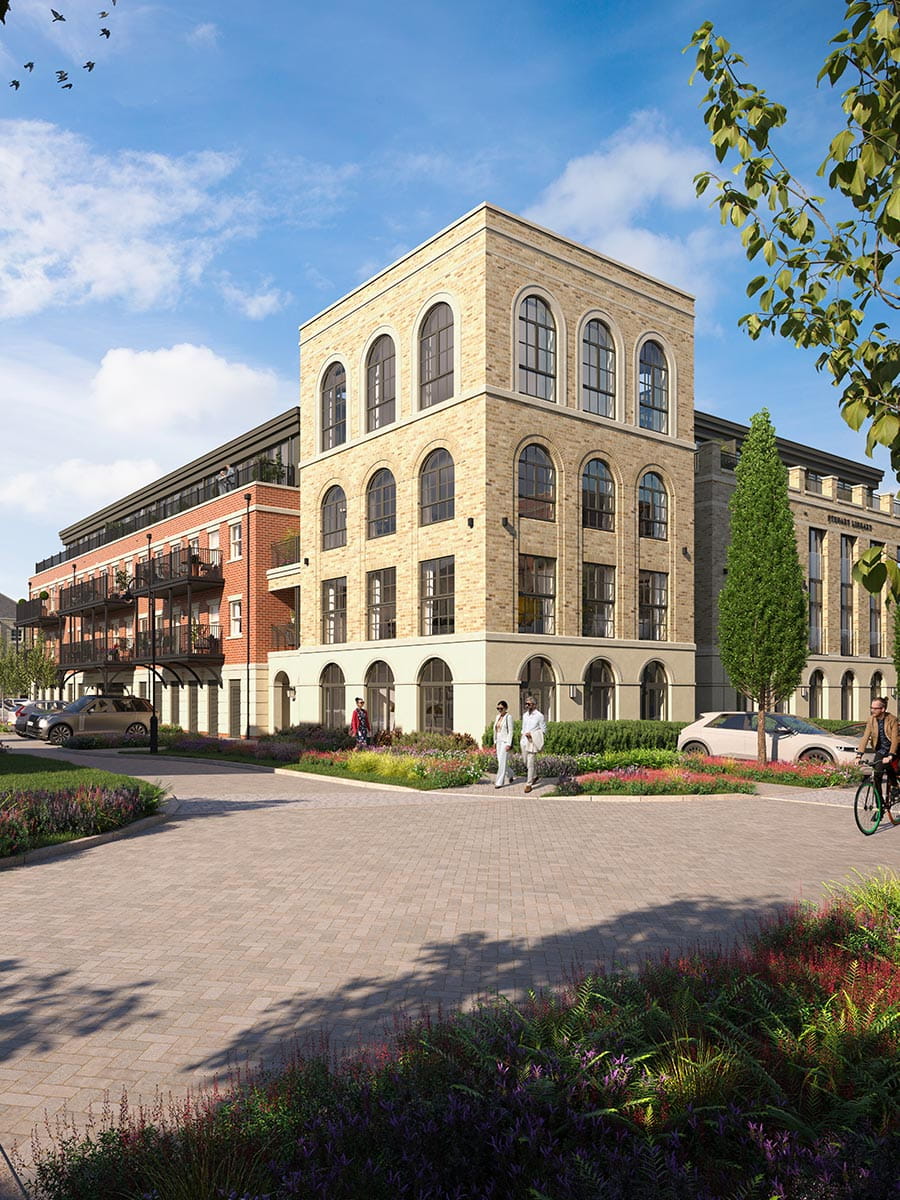 Sunningdale Park, Steuart Library, Exterior CGI