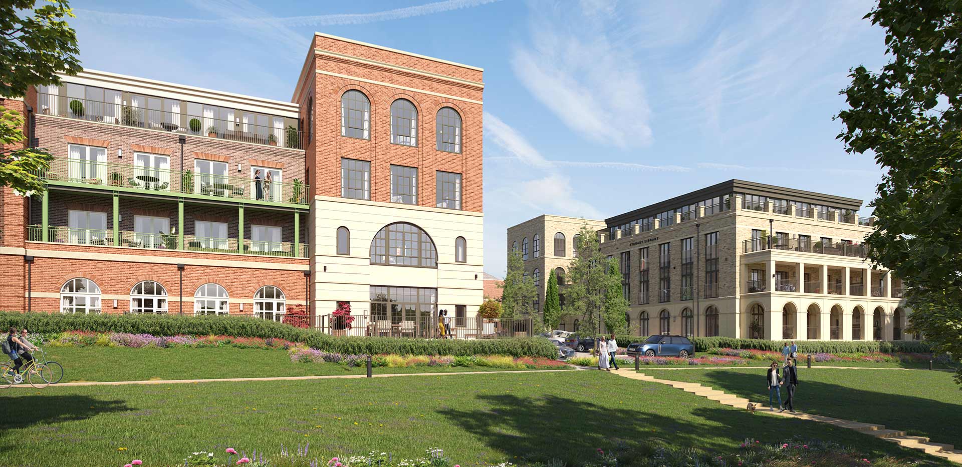 Sunningdale Park, Steuart Library, Exterior CGI