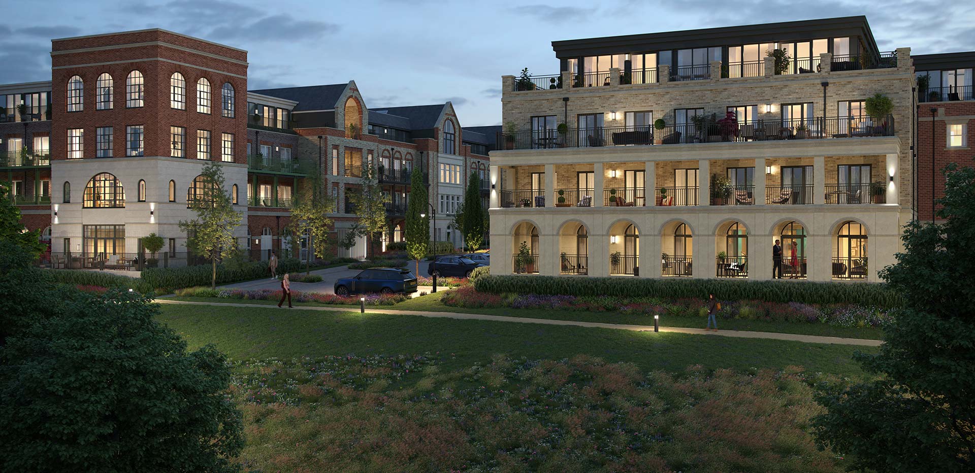 Sunningdale Park, Steuart Library, Exterior CGI