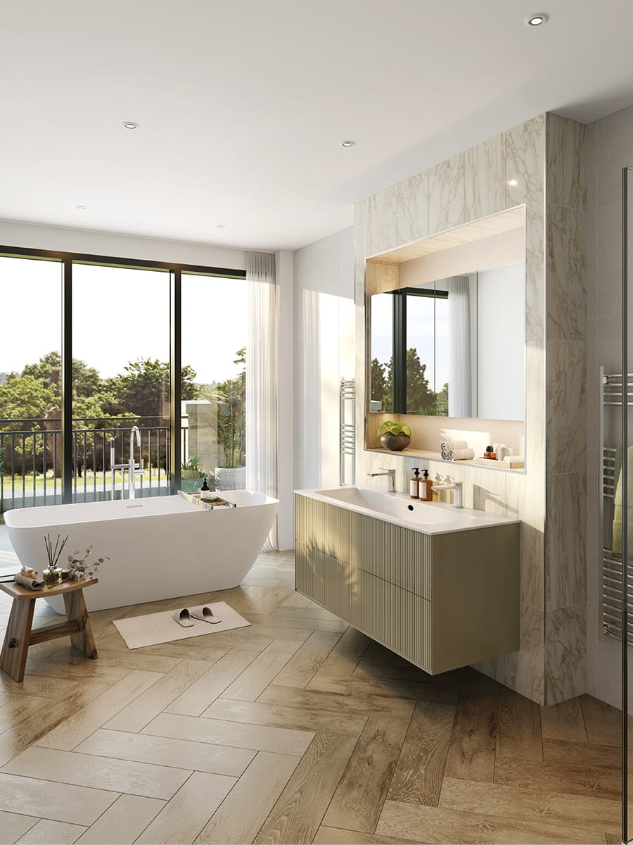 Sunningdale Park, Steuart Library, Penthouses, Interior, Bathroom