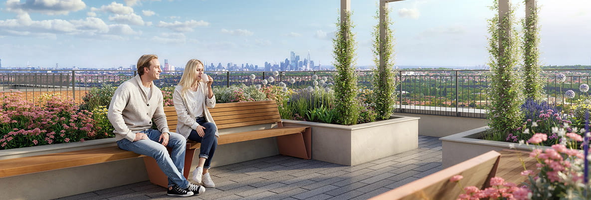 Sutton Garden Square, rooftop garden with incredible city views