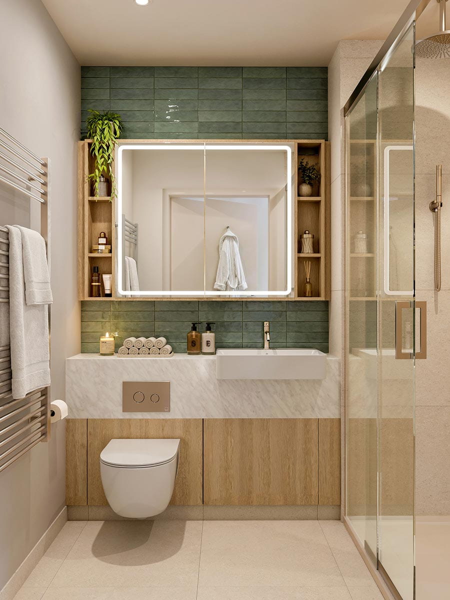 An interior Bathroom image at Sutton Garden Square