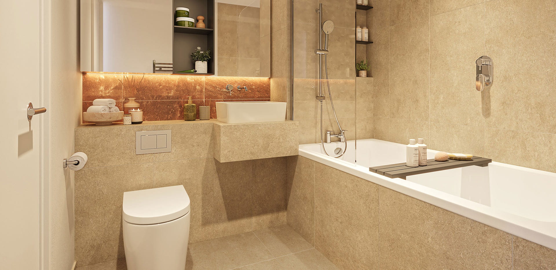 The Exchange - Dart House spacious bathroom