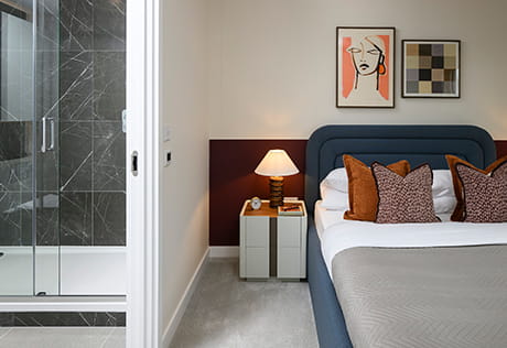 An interior Bedroom with En Suite image at The Exchange Watford
