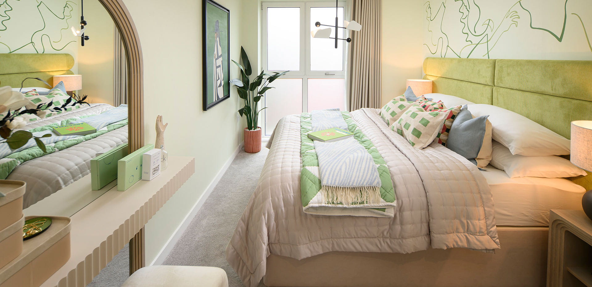 The Exchange - Dart House showhome bedroom wide shot