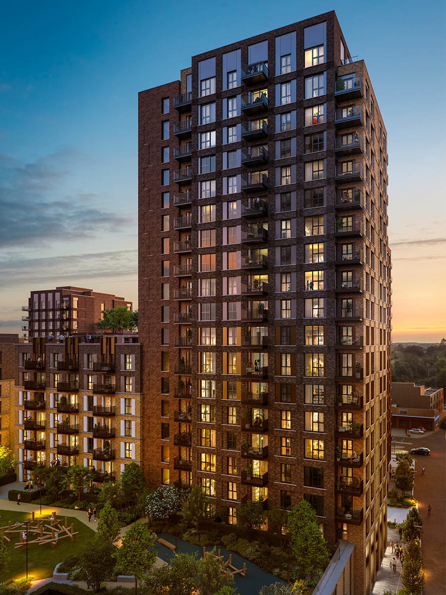 Berkeley, The Eight Gardens, Development Exterior