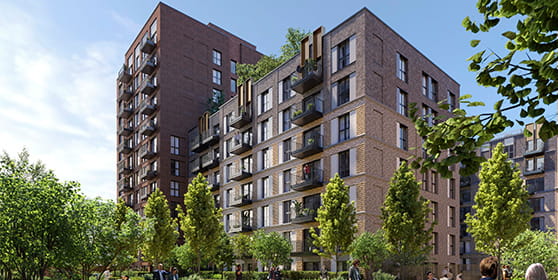 An exterior image of The Exchange Watford on a warm sunny day
