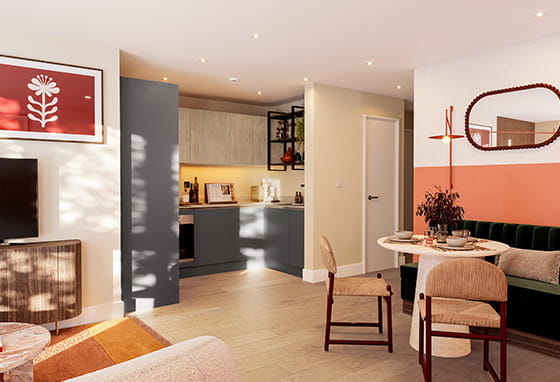 The Exchange home spacious and light kitchen and dining