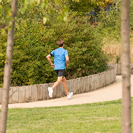 Running through the grounds of The Green Quarter