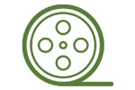 A video reel icon