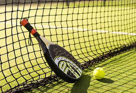 An Image of a Padel Racket and ball