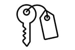 Icon of a house key