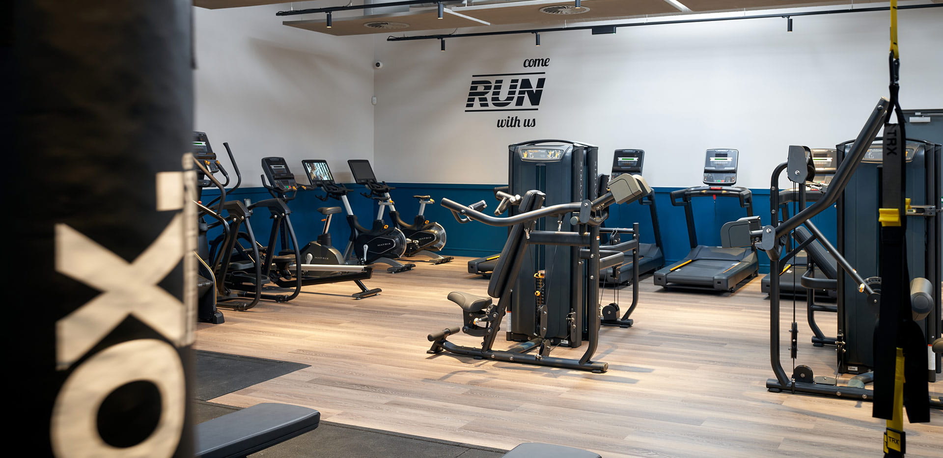An image of the gym at The Parkside Club