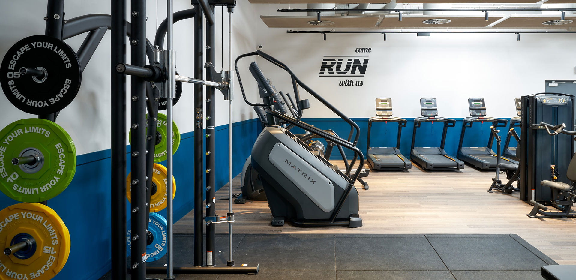 An image of the gym at The Parkside Club