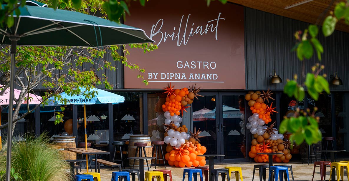 An exterior photograph of the front of the Brilliant Gastro