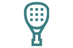 An icon of a padel board