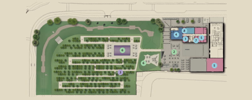Parkside Yards site map