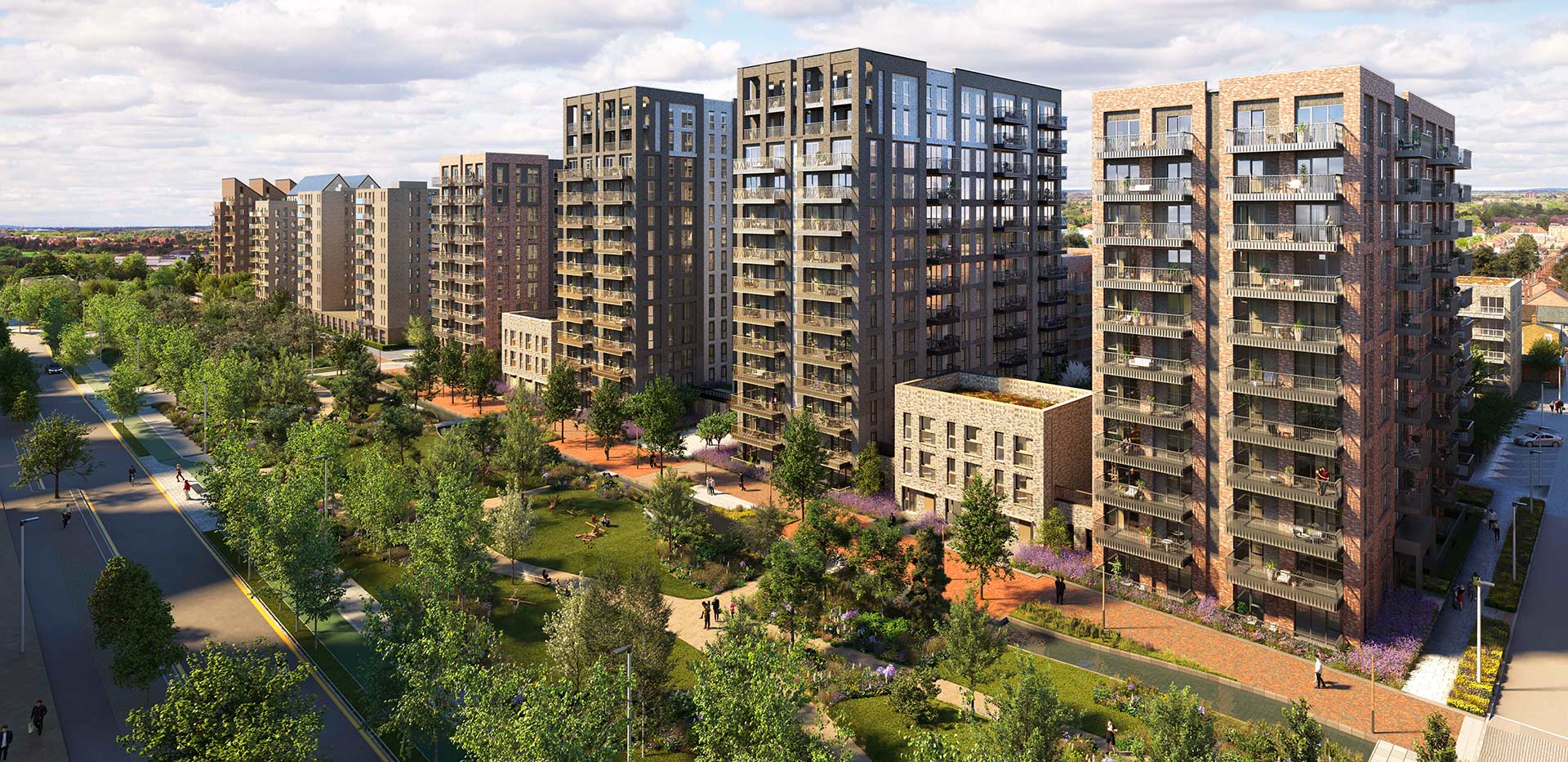 The Green Quarter, Parkside Central, Exterior