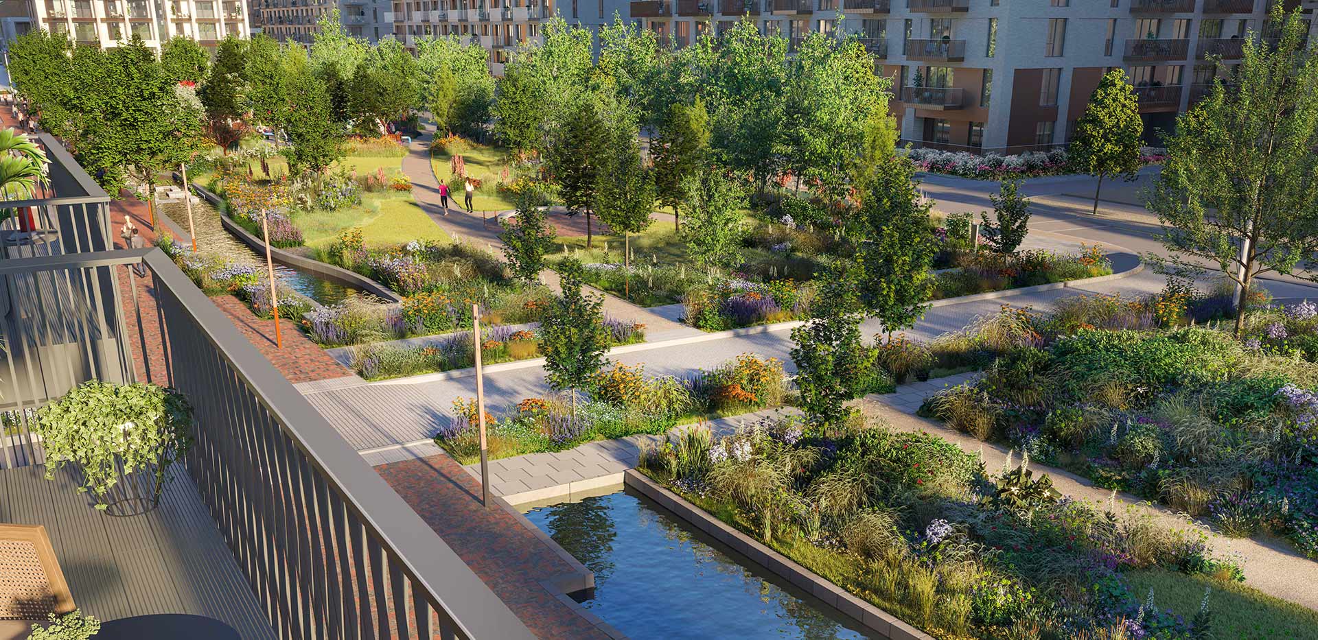 The Green Quarter, Parkside Central, Exterior