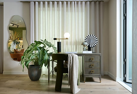 An interior image of a desk at The Green Quarter
