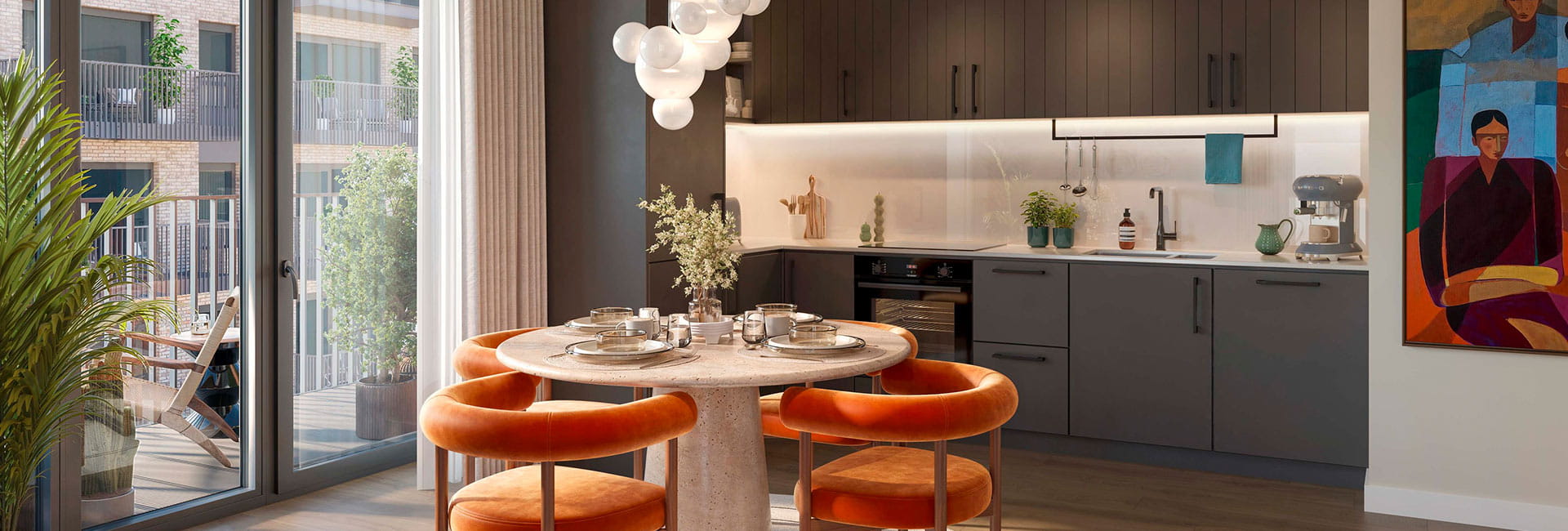 An interior Dining / Kitchen Area image from The Green Quarter