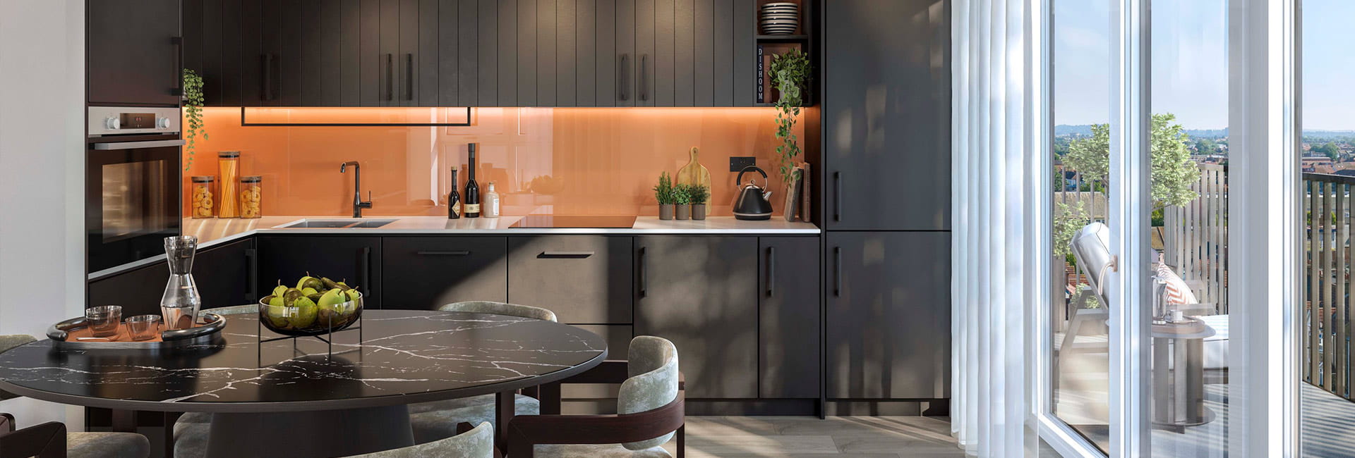 An interior Dining / Kitchen Area image from The Green Quarter