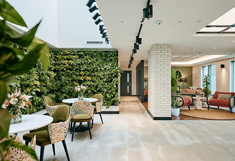 An image of the main lobby within Quadrant House