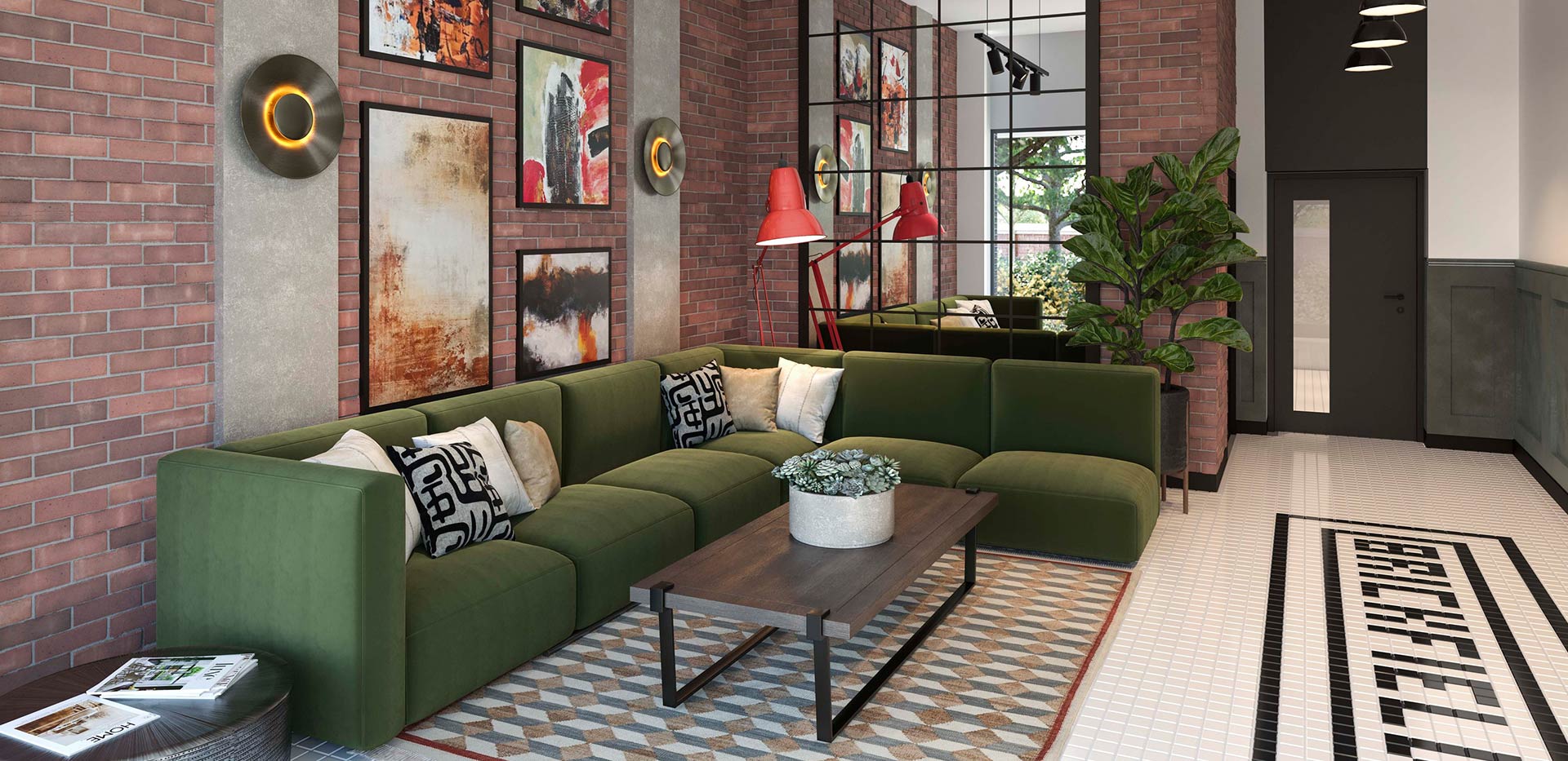 An image of a lounge at Brickfields, Quarter Yards