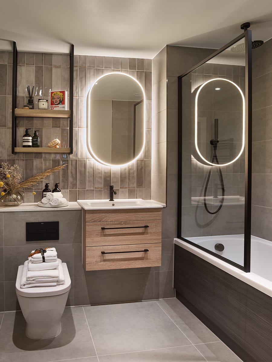 An image of the Bathroom at the Brickfield House showhome
