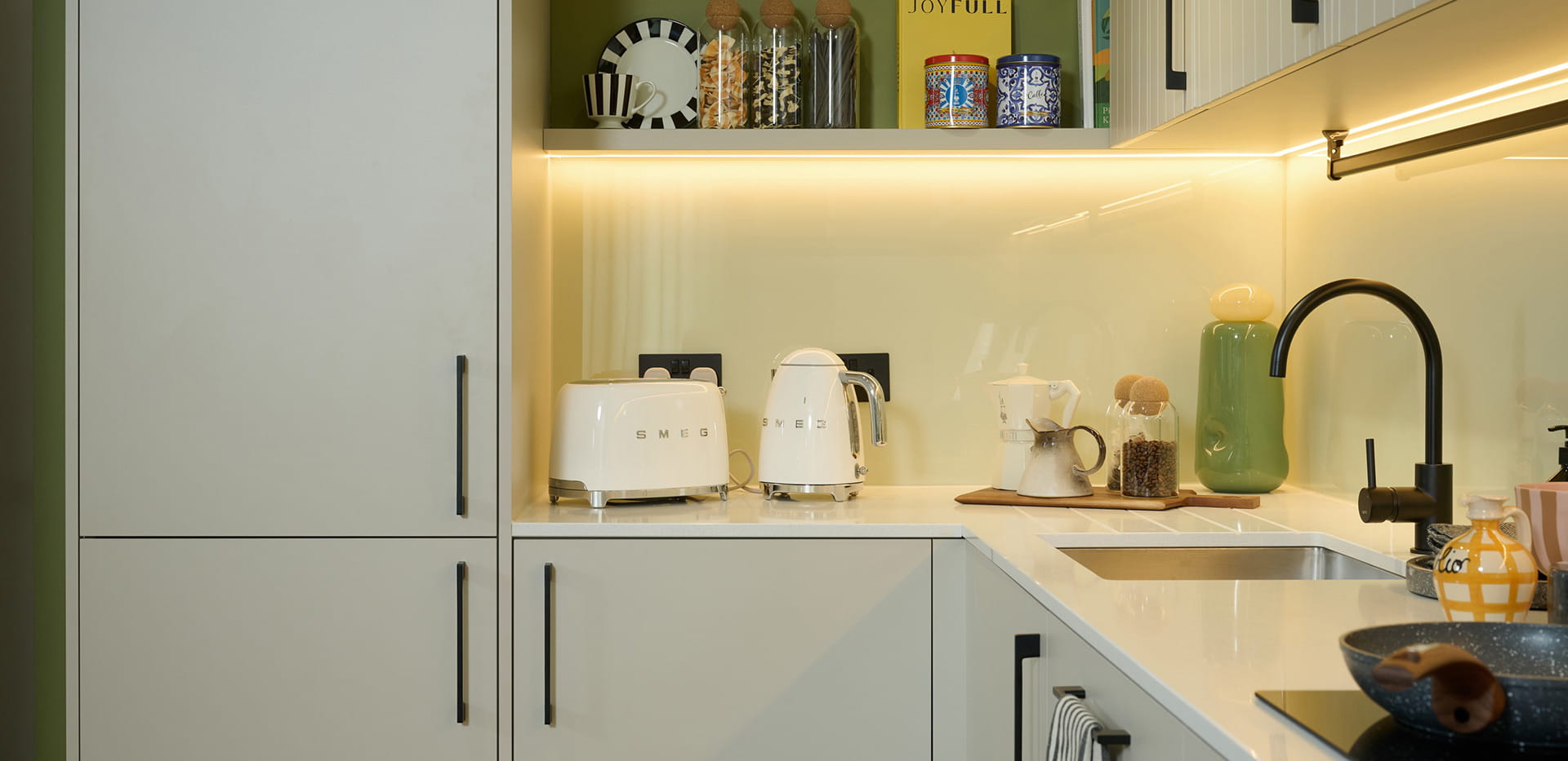 An interior Kitchen close up at the Brickfields House showhome