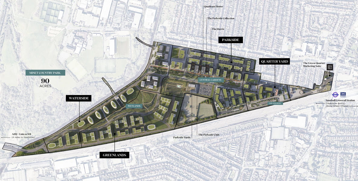 A Site Plan of The Green Quarter
