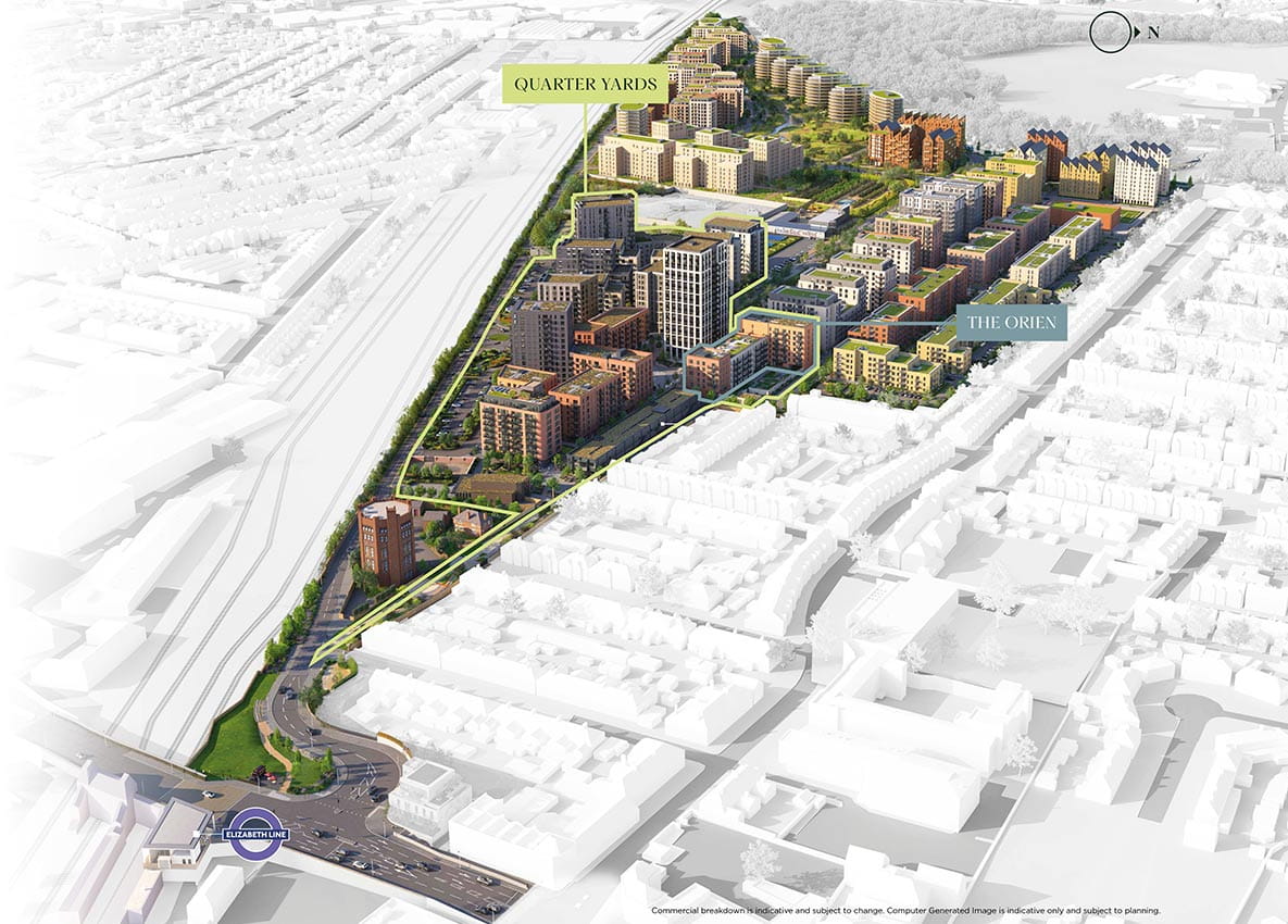 The Green Quarter, Site Plan highlighting The Orien
