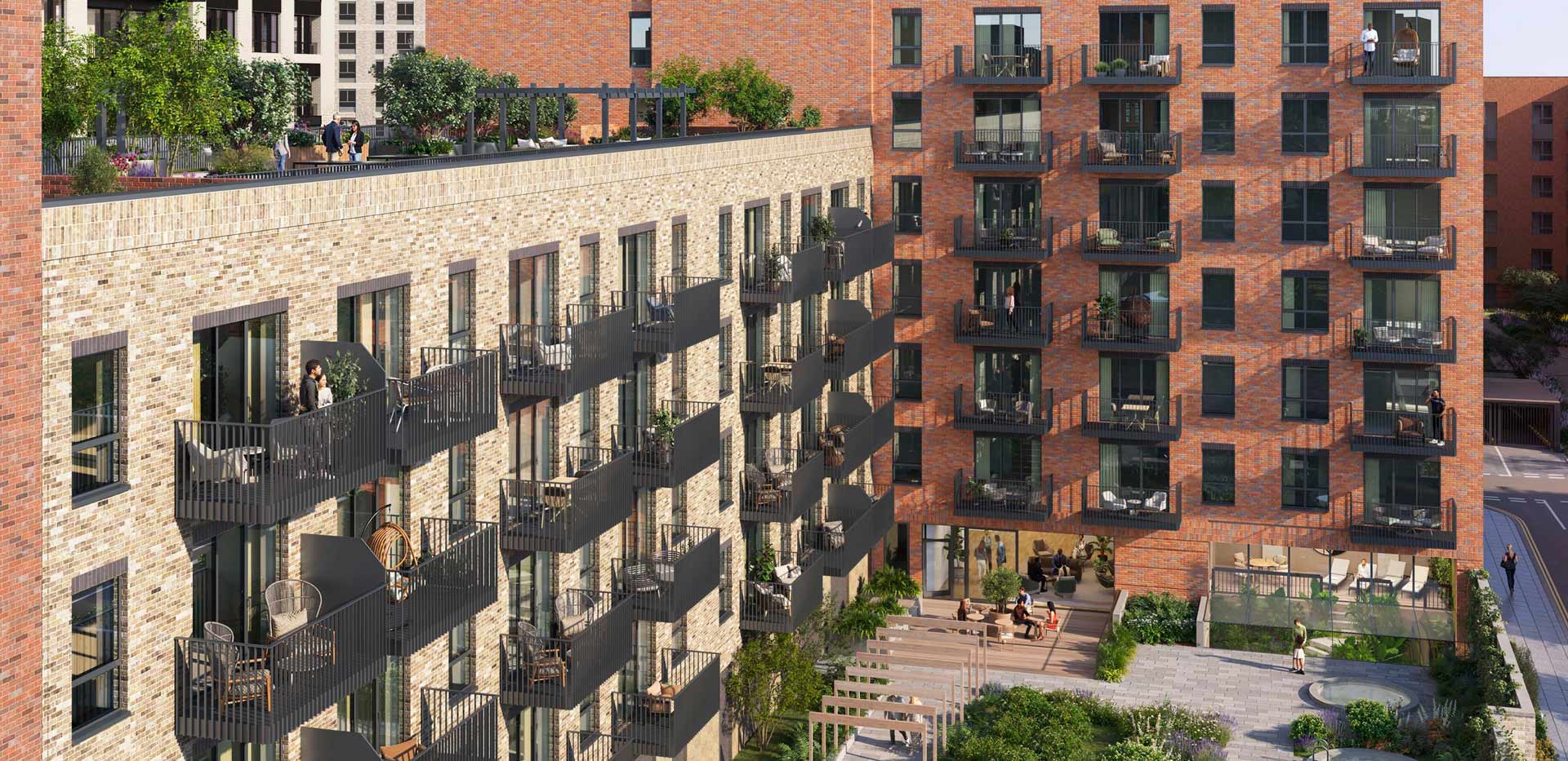 The Orien exterior building facades