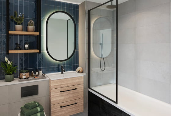 The Orien FoundrySpecification: dark decor bathroom