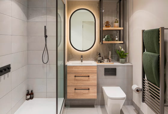 The Orien Skyline Specification: bathroom shower with modern decor
