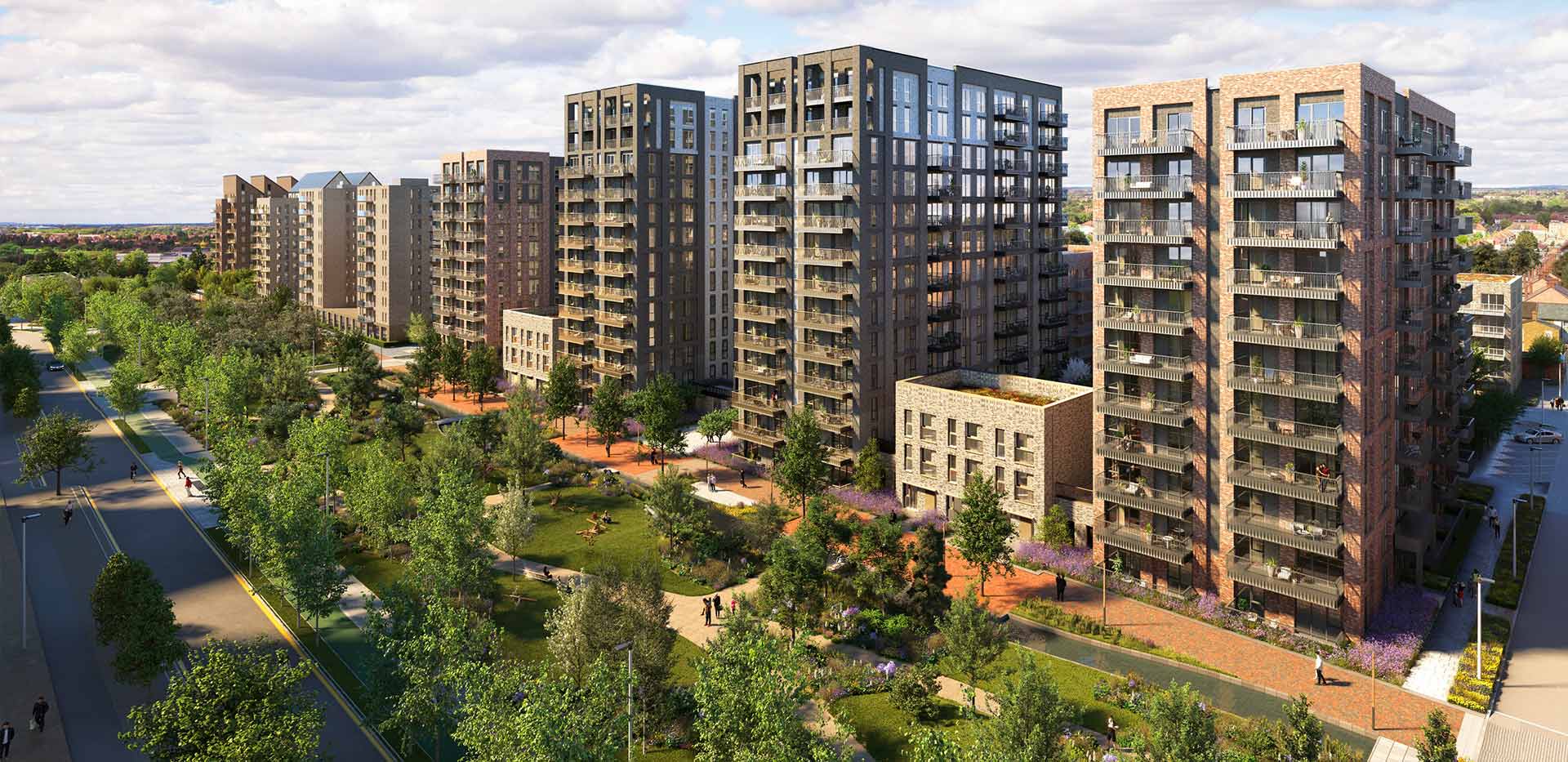 An exterior CGI of The Green Quarter