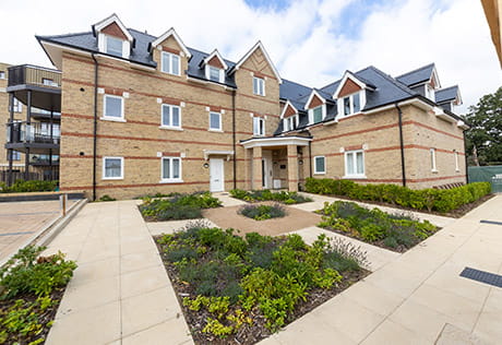 Exterior image of the 2 Bedroom Apartment at Trent Park