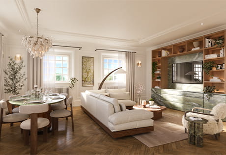 An interior image of the Showhome at The Mansion House at Trent
