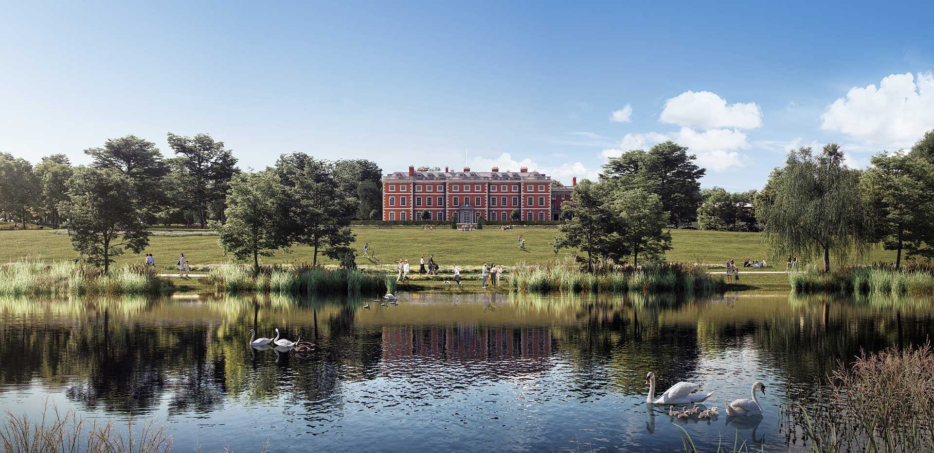 Berkeley, Trent Park, Landscaping