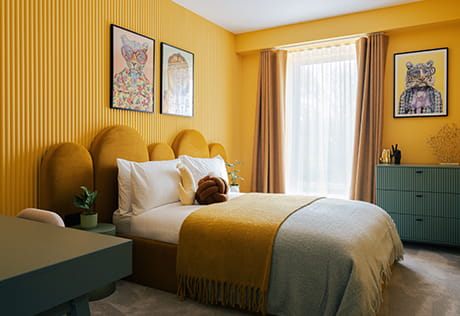 An image of a bedroom within a Trent Park showhome