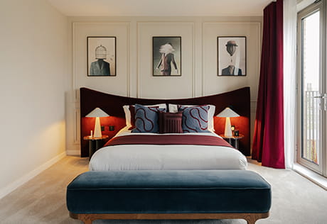 An image of a bedroom within a Trent Park showhome