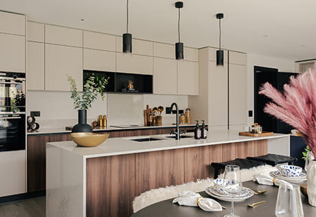 An image of a kitchen within a Trent Park showhome