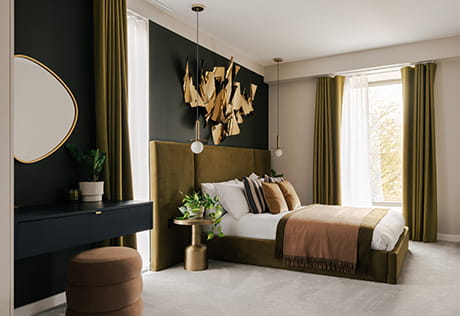 An image of a bedroom within a Trent Park showhome