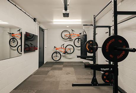 An image of a workout area within a Trent Park showhome