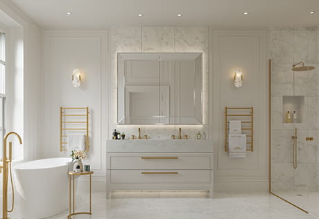 Trent Park, Mansion House, spacious and luxury bathroom