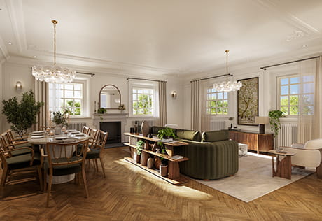 Trent Park, Mansion House, spacious living area
